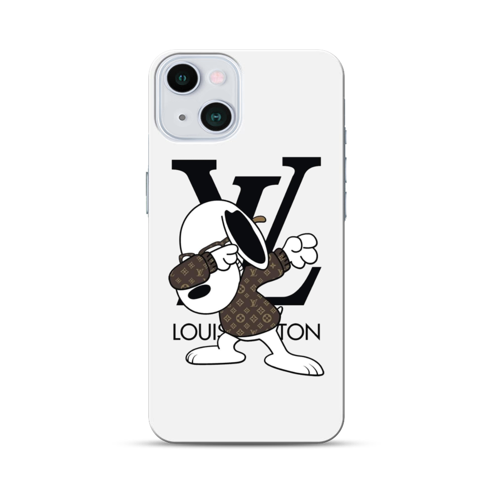LV Snoopy Coque Apple iPhone 13 personnalisée - CoqueZone